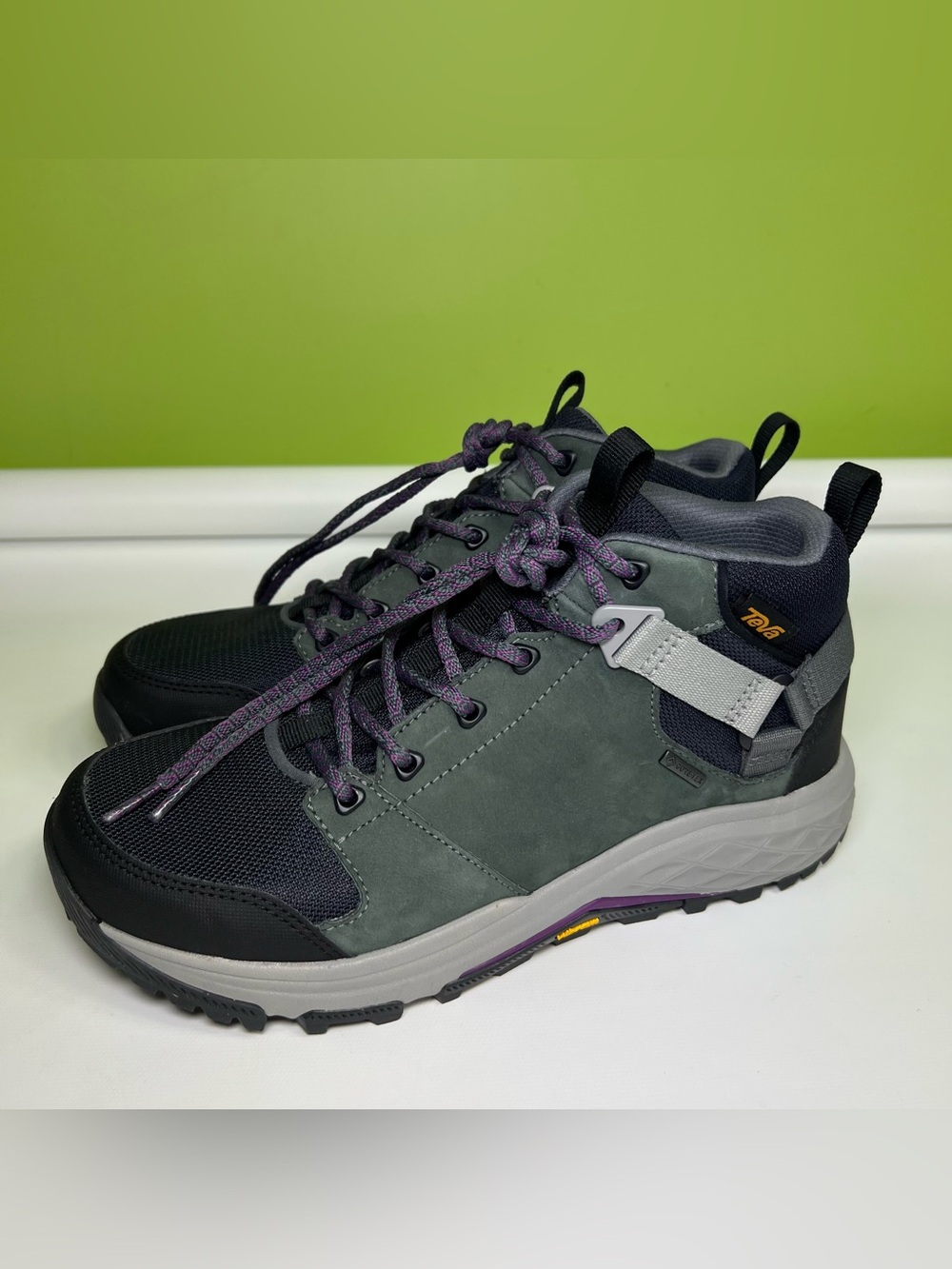 TEVA GRANDVIEW GTX DARK SHADOW LEATHER HIKING TRAIL WOMEN'S BOOTS SIZE US 10